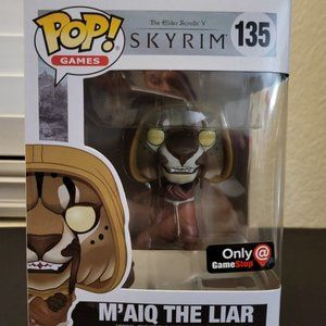 The Elder Scrolls V Skyrim M’aiq The Liar GameStop Exclusive Funko Pop